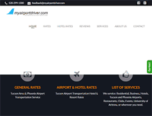 Tablet Screenshot of myairportdriver.com